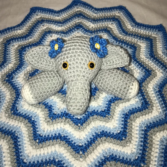 Stella The Elephant 🐘 Crochet Lovey - Picture 4 of 6